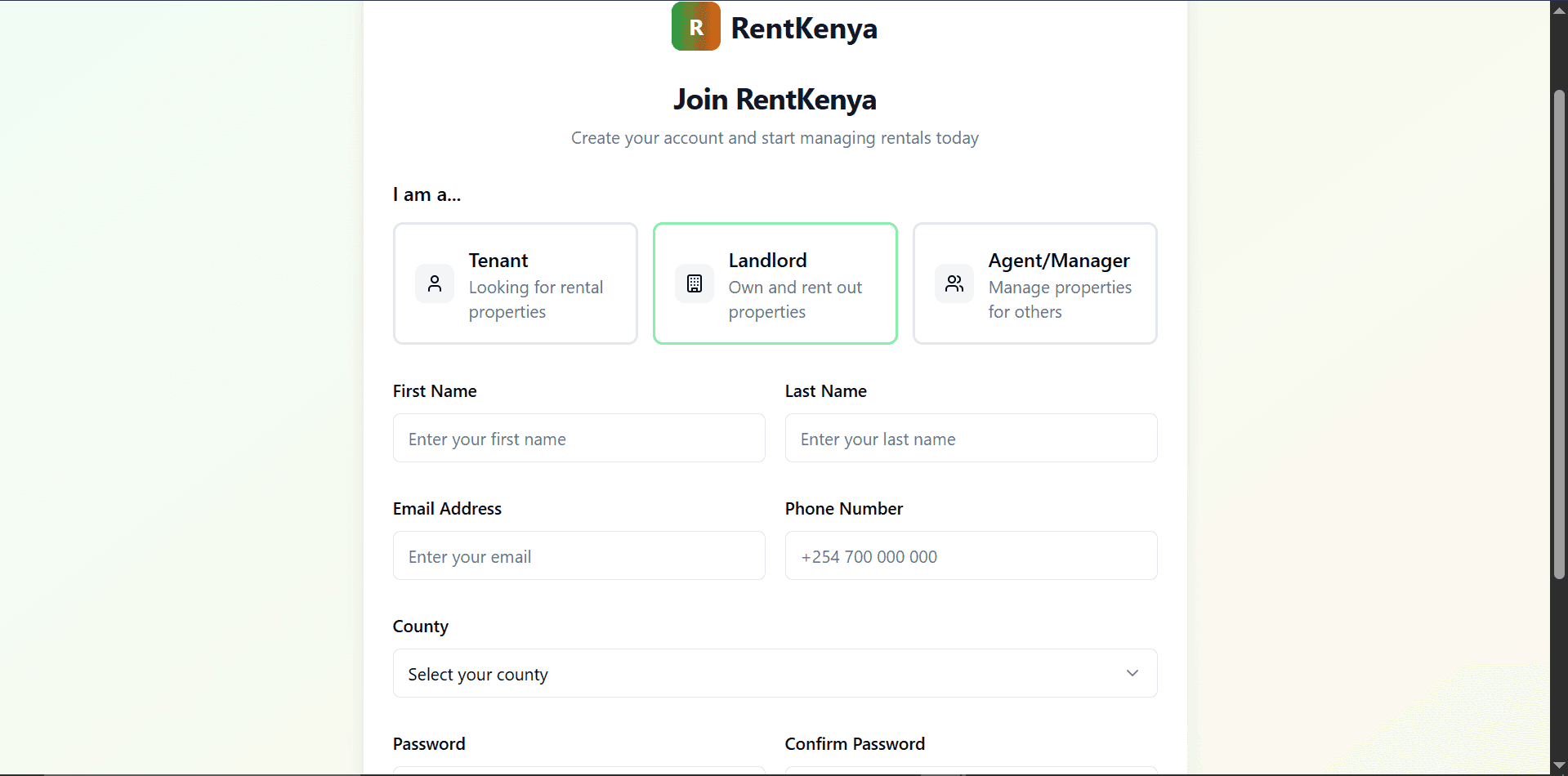 Nyumba Smart Rentals Platform